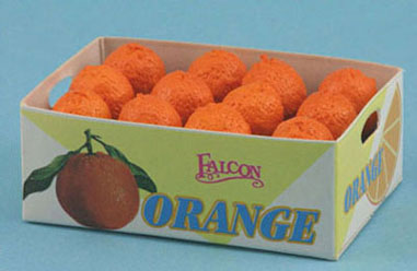 Dollhouse Miniature Case Of Oranges